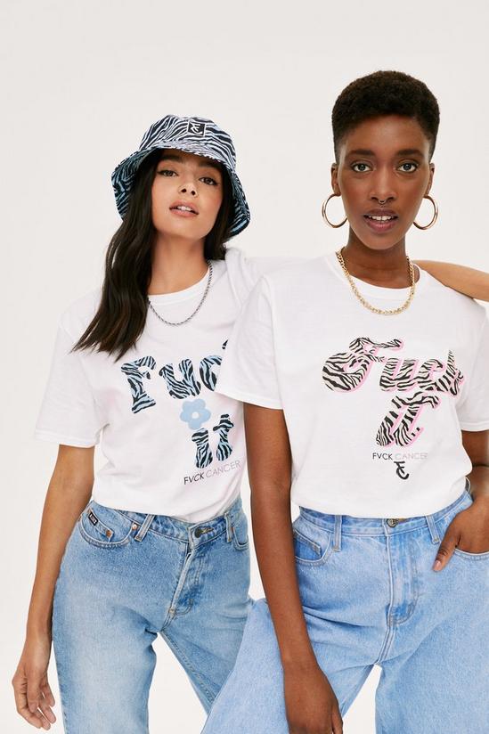 NastyGal FVCK CANCER Fuck It Graphic T-Shirt 1