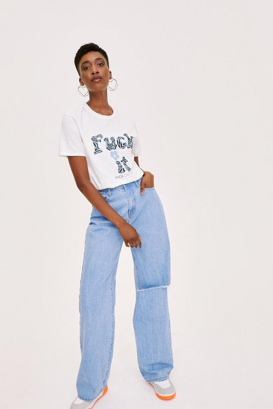 NastyGal FVCK CANCER Fuck It Graphic T-Shirt 2