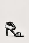 NastyGal Patent Faux Leather Strappy Block Heels thumbnail 3