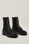 NastyGal Suede Contrast Lace Up Hiker Boots thumbnail 2