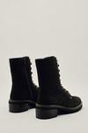 NastyGal Suede Contrast Lace Up Hiker Boots thumbnail 4