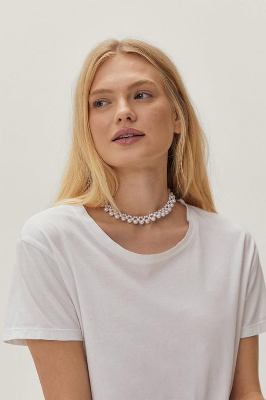 NastyGal Pearl Inspired Choker Necklace 1