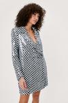 NastyGal Checkerboard Sequin Blazer Dress thumbnail 3