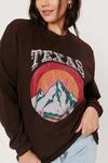 NastyGal Plus Size Texas Graphic Sweatshirt thumbnail 3