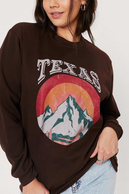 NastyGal Plus Size Texas Graphic Sweatshirt 3
