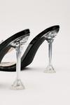 NastyGal Diamante Butterfly Clear Heeled Mules thumbnail 4
