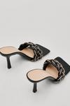 NastyGal Faux Leather Braid Front Heeled Mules thumbnail 2