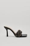 NastyGal Faux Leather Braid Front Heeled Mules thumbnail 3