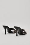 NastyGal Faux Leather Braid Front Heeled Mules thumbnail 4