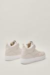 NastyGal Faux Leather Platform High Top Trainers thumbnail 4