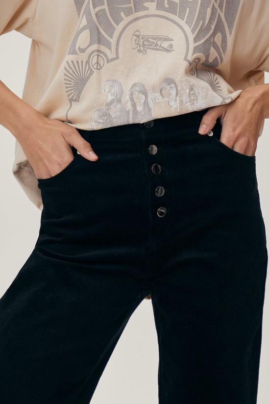 NastyGal Corduroy Button Down Flared Trousers 2