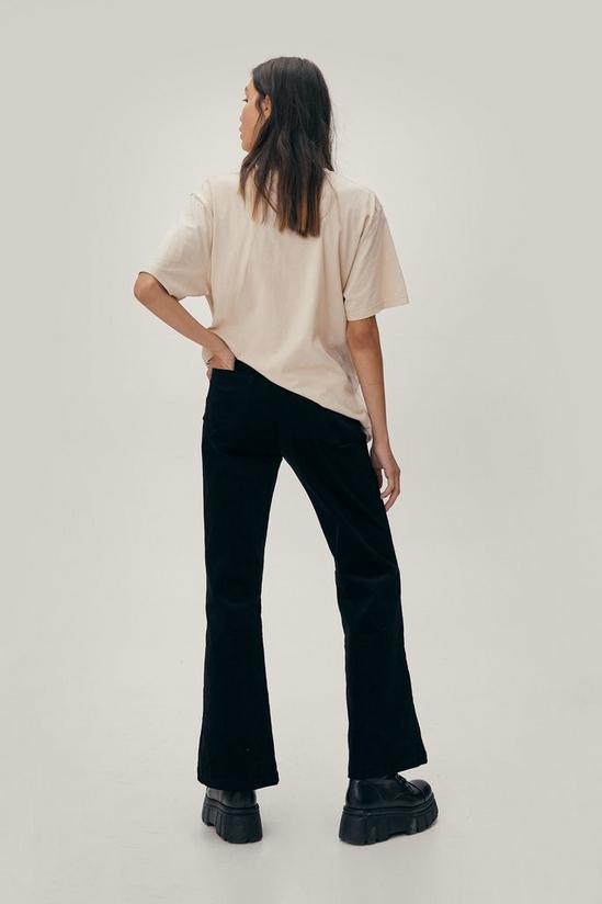 NastyGal Corduroy Button Down Flared Trousers 4