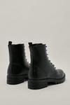 NastyGal Wf Faux Leather Lace Up Biker Boots thumbnail 4