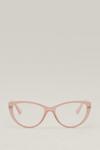 NastyGal Pink Frame Blue Light Lense Glasses thumbnail 1
