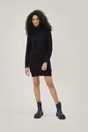 NastyGal Bodycon Cable Knit Roll Neck Jumper Dress thumbnail 2