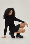 NastyGal Bodycon Cable Knit Roll Neck Jumper Dress thumbnail 3