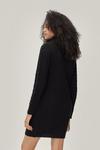 NastyGal Bodycon Cable Knit Roll Neck Jumper Dress thumbnail 4
