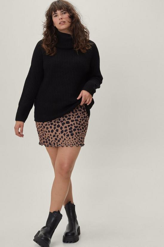 NastyGal Plus Size Roll Neck Knitted Jumper 2