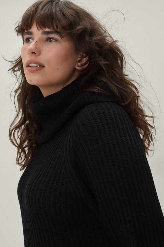 NastyGal Plus Size Roll Neck Knitted Jumper 4