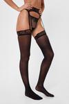NastyGal Pick Up the Lace Sheer Suspender Stockings thumbnail 3