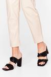 NastyGal Square Are You Woven Heeled Mules thumbnail 1