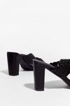 NastyGal Square Are You Woven Heeled Mules thumbnail 4