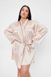 NastyGal It Was All a Dream Plus Satin Belted Robe thumbnail 4