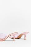 NastyGal Did We Make That Clear Stiletto Square Toe Mules thumbnail 4