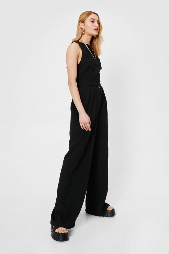 NastyGal High Waisted Tailored Wide Leg Trousers 2