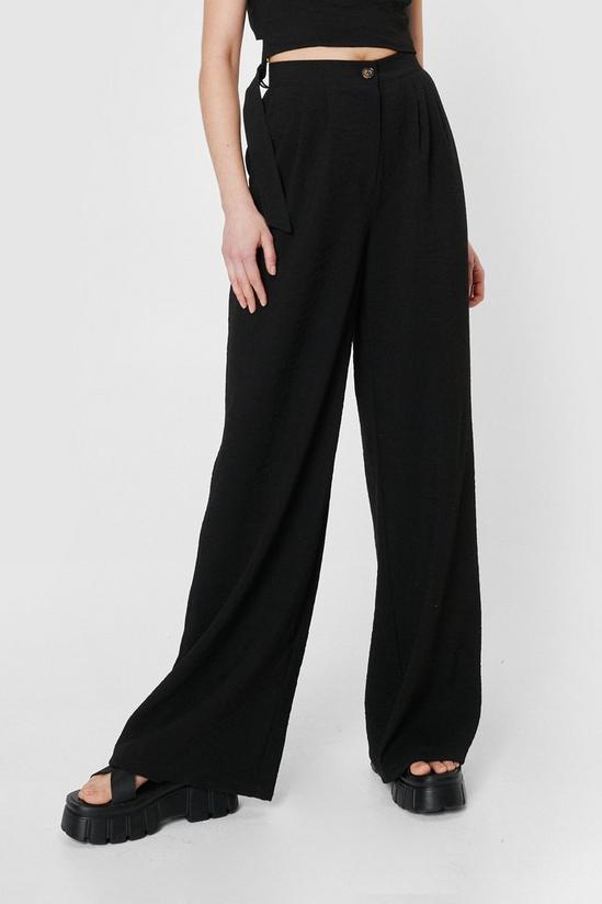 NastyGal High Waisted Tailored Wide Leg Trousers 4