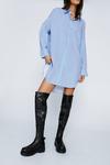 NastyGal Get Over Here Over-the-Knee Faux Leather Boots thumbnail 1