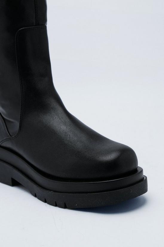 NastyGal Get Over Here Over-the-Knee Faux Leather Boots 4