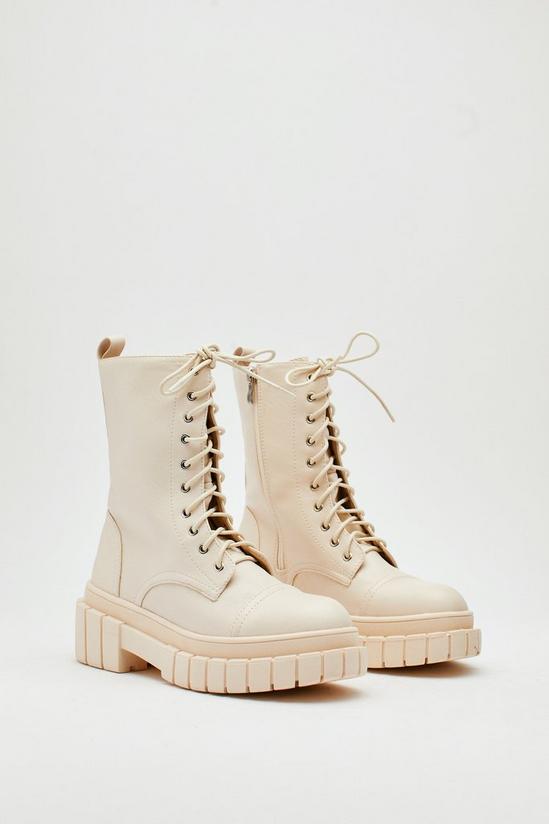 NastyGal Time to Kick Ass Cleated Lace-Up Boots 2