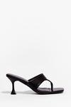 NastyGal It's Meant Toe Be Faux Leather Stiletto Mules thumbnail 1