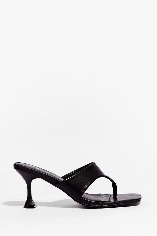NastyGal It's Meant Toe Be Faux Leather Stiletto Mules 1