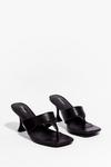 NastyGal It's Meant Toe Be Faux Leather Stiletto Mules thumbnail 2