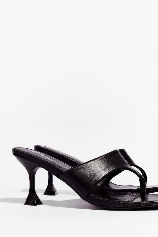 NastyGal It's Meant Toe Be Faux Leather Stiletto Mules 4