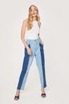 NastyGal Two Tone Denim Tapered Jeans thumbnail 1