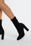 NastyGal Sit Tight Faux Suede Sock Boots thumbnail 1