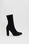 NastyGal Sit Tight Faux Suede Sock Boots thumbnail 2