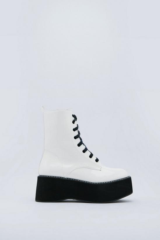 NastyGal Move Up a Gear Platform Patent Boots 3