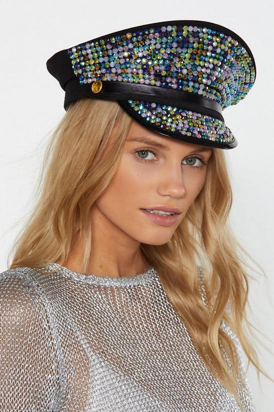 NastyGal Party Starter Embellished Hat 1