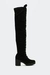 NastyGal Lace Up Over the Knee Boots thumbnail 4