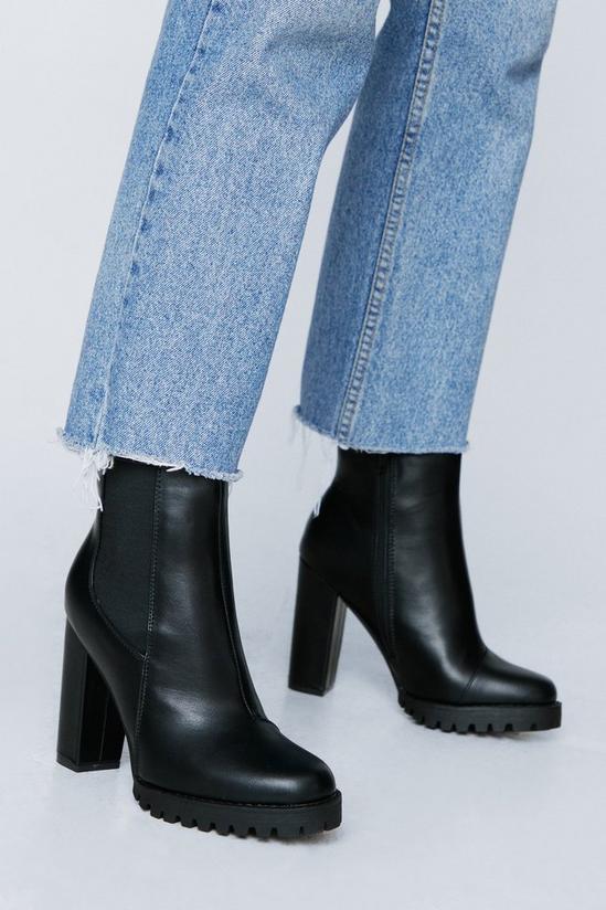 NastyGal Top of the World Chunky Chelsea Boot 1