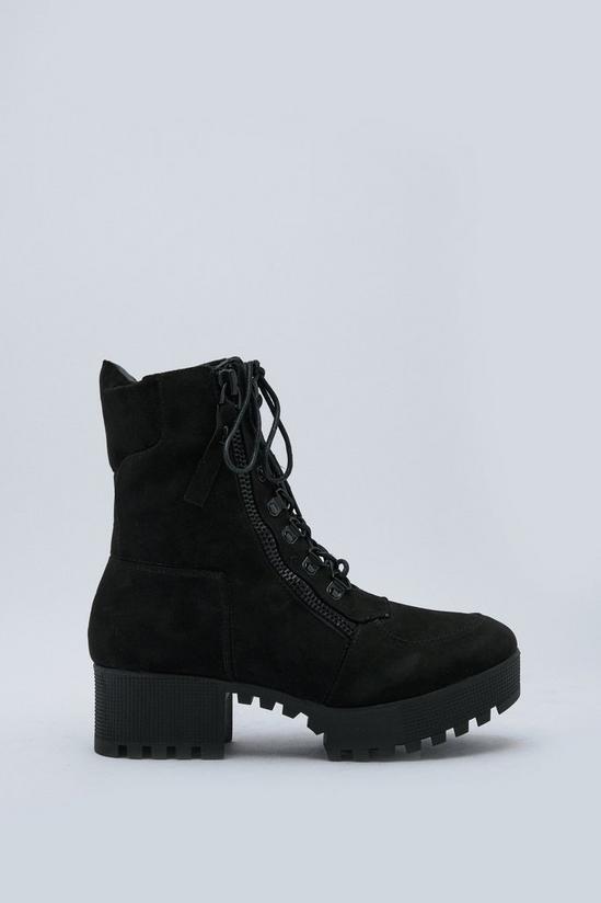 NastyGal Block It Out Lace-Up Boot 3