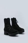 NastyGal Block It Out Lace-Up Boot thumbnail 4