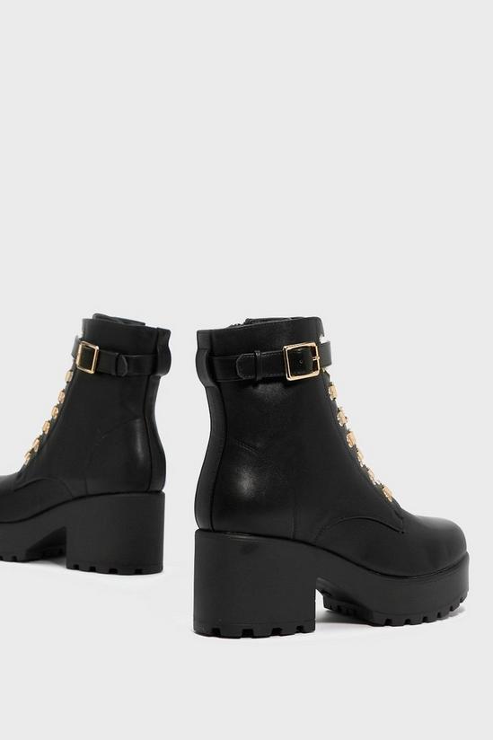 NastyGal Give 'Em the Boot Lace-Up Chunky Boots 3
