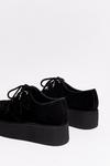 NastyGal Faux Suede Chunky Creeper Shoes thumbnail 4