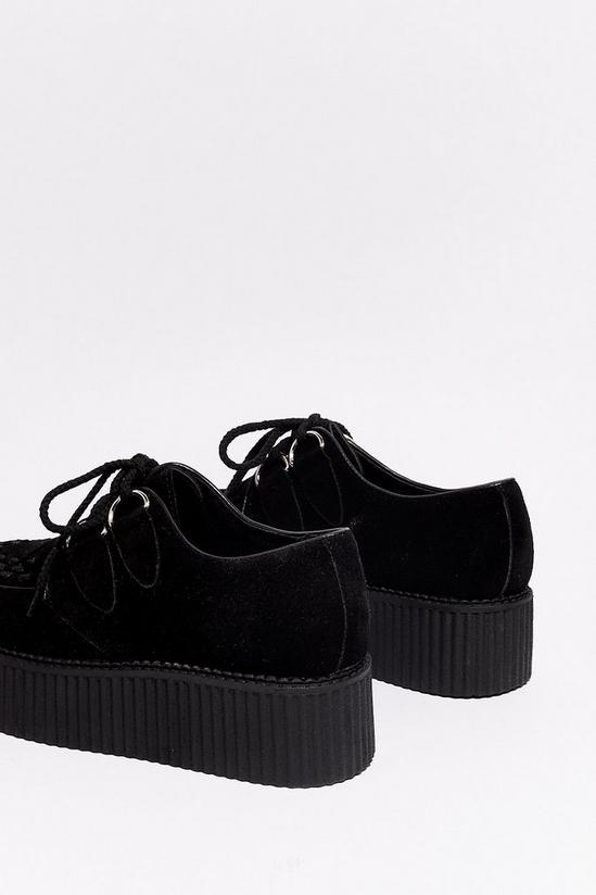 NastyGal Faux Suede Chunky Creeper Shoes 4