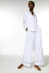 KarenMillen Cotton Stripe Nightwear Trouser thumbnail 1